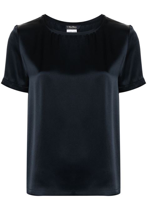 Blue satin-finish top S Maxmara - women 'S MAXMARA | 2429166011600005